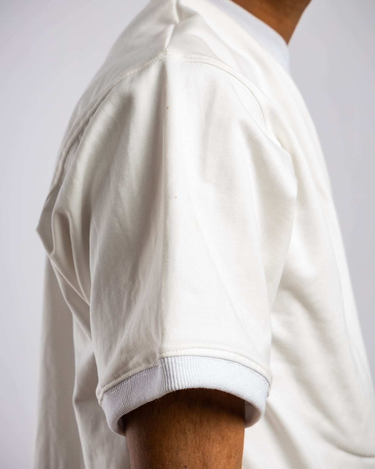 White loose fit plain t-shirt